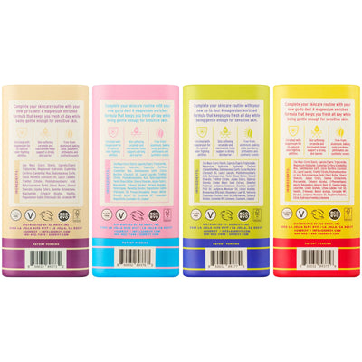 Magnesium Enriched Deo Scent Sampler 4-Pack - BRIXY