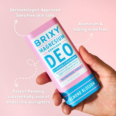 Magnesium Enriched Deo 2-Pack - Almond Blossom + Vanilla Vacay - BRIXY