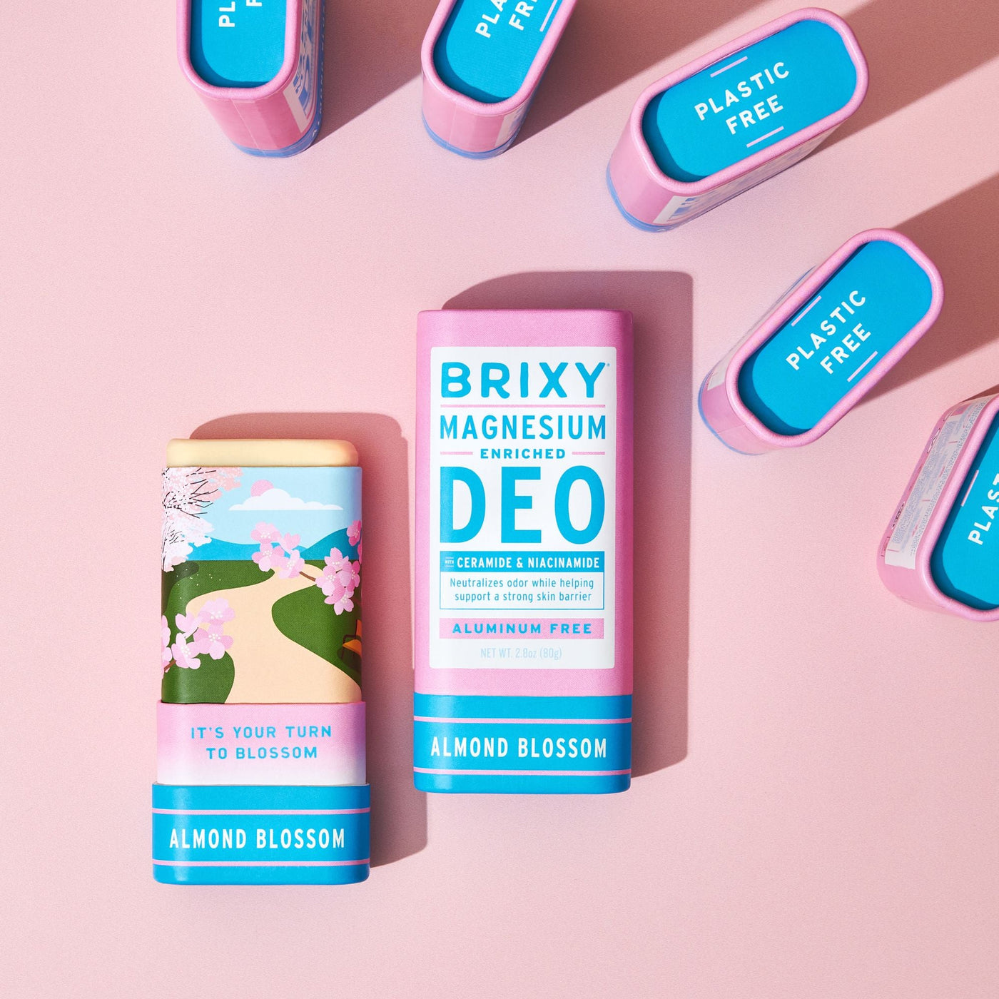 Magnesium Enriched Deo 2-Pack - Almond Blossom + Vanilla Vacay - BRIXY