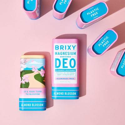 Magnesium Enriched Deo 2-Pack - Almond Blossom + Vanilla Vacay - BRIXY