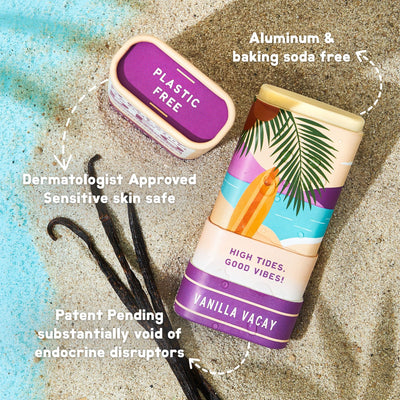 Magnesium Enriched Deo 2-Pack - Vanilla Vacay + Juniper Journey - BRIXY