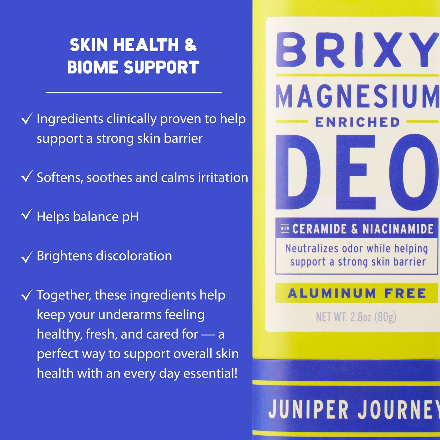 Magnesium Enriched Deo 2-Pack - Juniper Journey + Almond Blossom - BRIXY