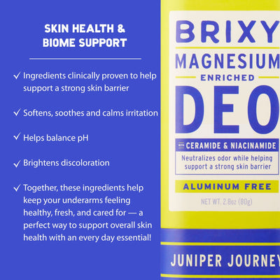 Magnesium Enriched Deo 2-Pack - Juniper Journey + Almond Blossom - BRIXY