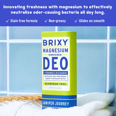 Magnesium Enriched Deo 2-Pack - Juniper Journey + Almond Blossom - BRIXY
