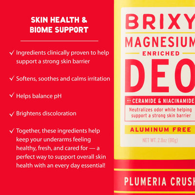 Magnesium Enriched Deo 2-Pack - Almond Blossom + Plumeria Crush - BRIXY