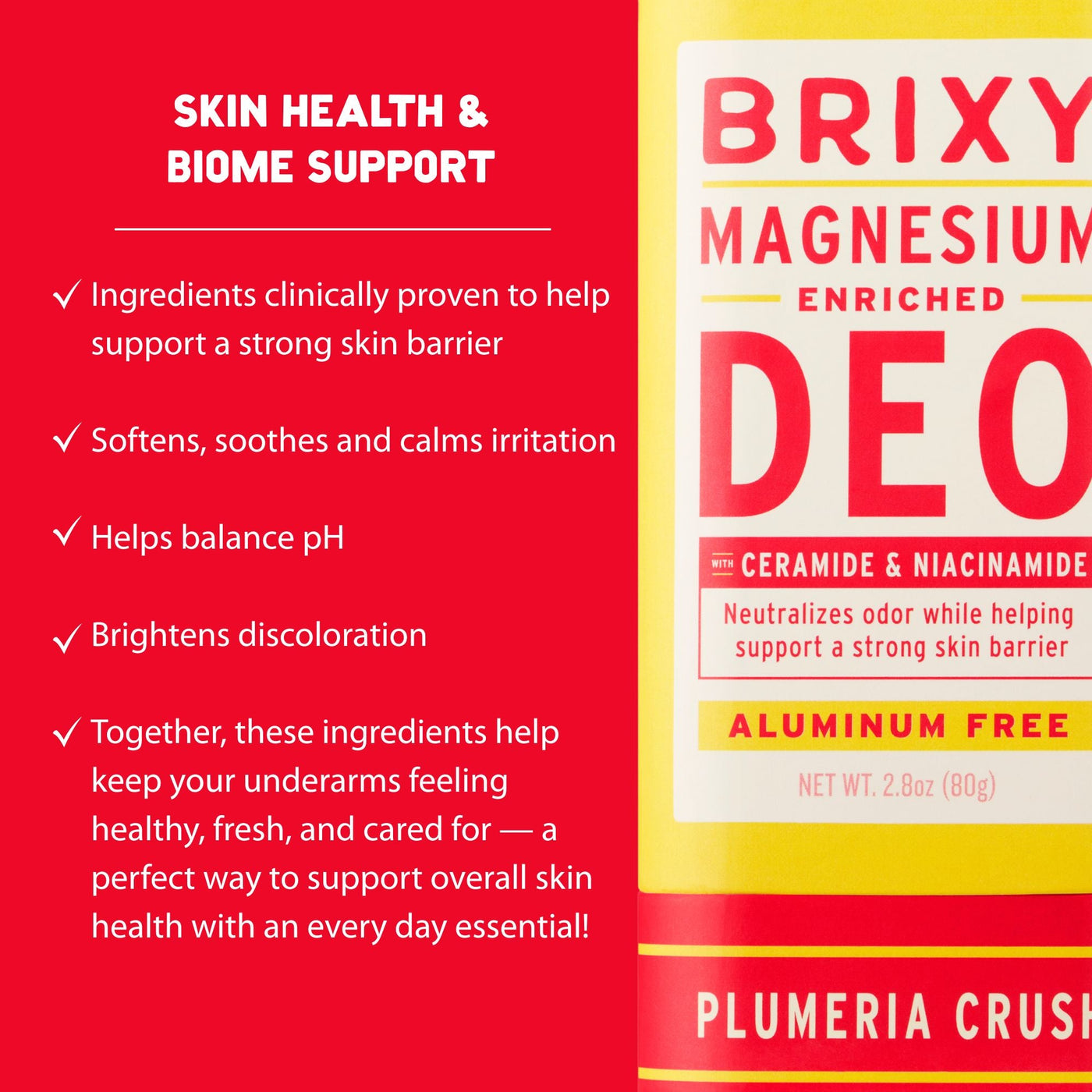 Magnesium Enriched Deo 2-Pack - Almond Blossom + Plumeria Crush - BRIXY