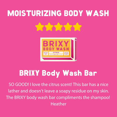 Moisturizing Body Wash Bar - Citrus - BRIXY