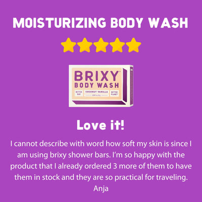 Moisturizing Body Wash Bar - Coconut Vanilla - BRIXY