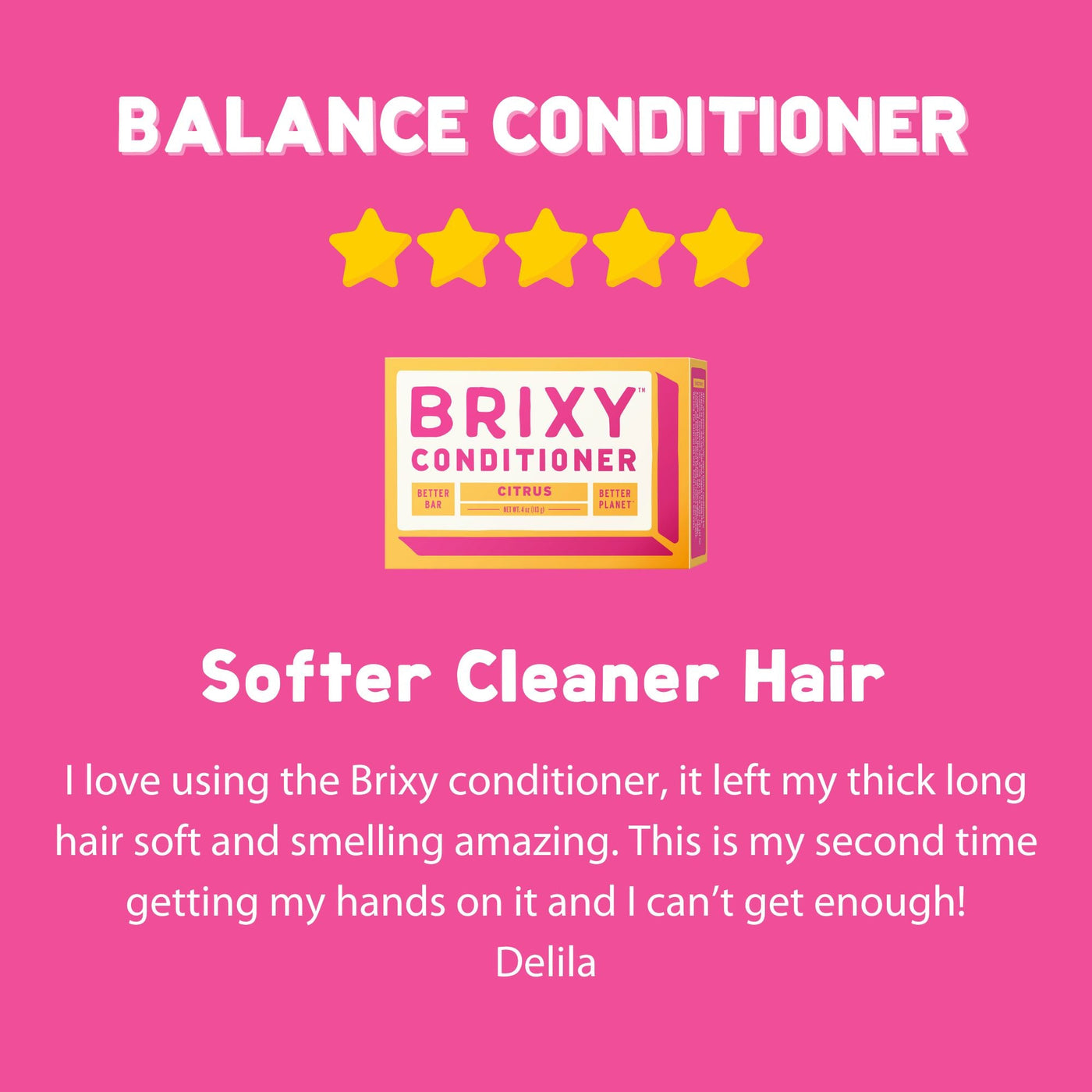 Hydrating Conditioner Bar - Citrus - BRIXY