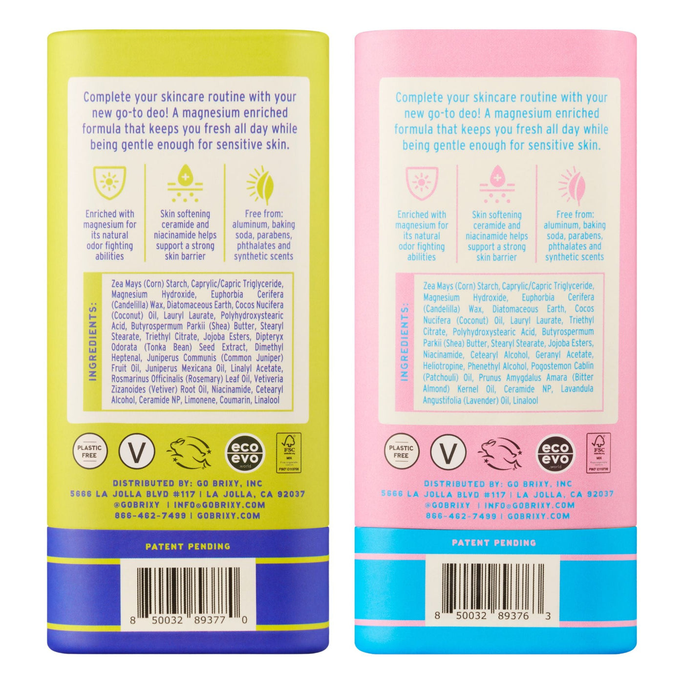 Magnesium Enriched Deo 2-Pack - Juniper Journey + Almond Blossom - BRIXY