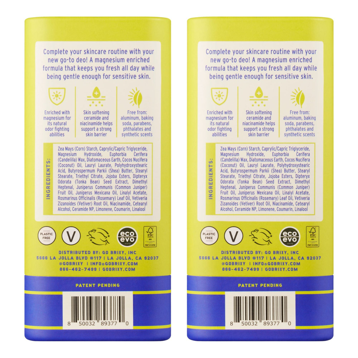 Magnesium Enriched Deo 2-Pack - Juniper Journey - BRIXY