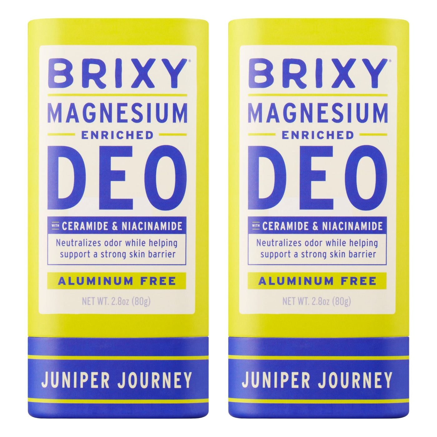 Magnesium Enriched Deo 2-Pack - Juniper Journey - BRIXY