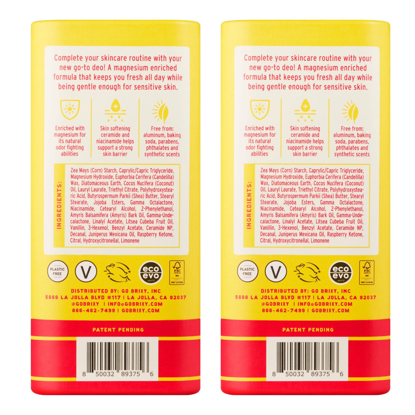 Magnesium Enriched Deo 2-Pack - Plumeria Crush - BRIXY