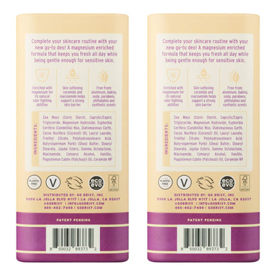 Magnesium Enriched Deo 2-Pack - Vanilla Vacay - BRIXY