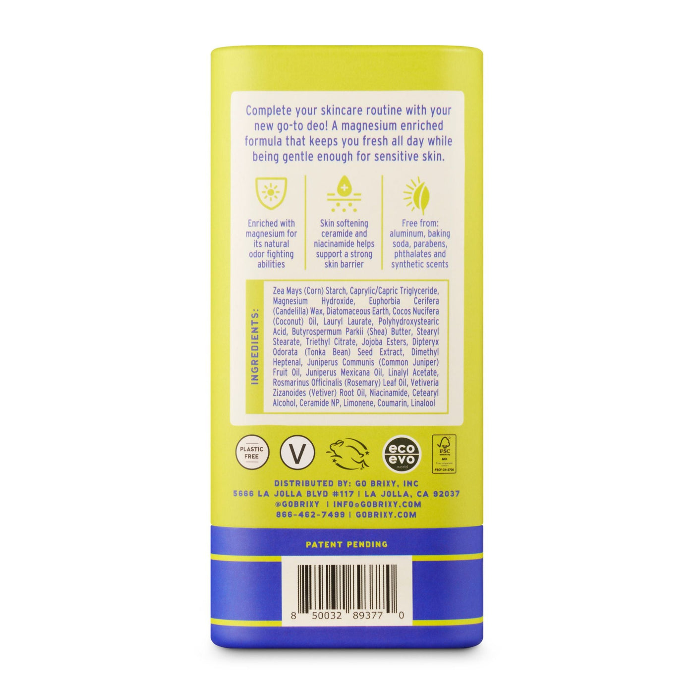 Magnesium Enriched Deo - Juniper Journey - BRIXY