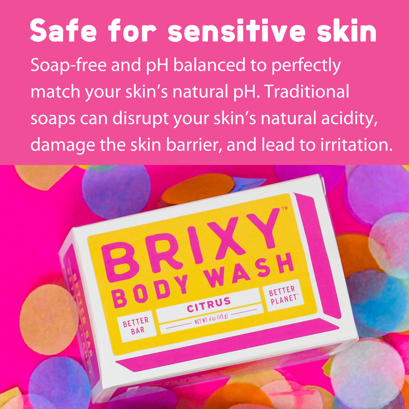 Moisturizing Body Wash Bar - Citrus - BRIXY
