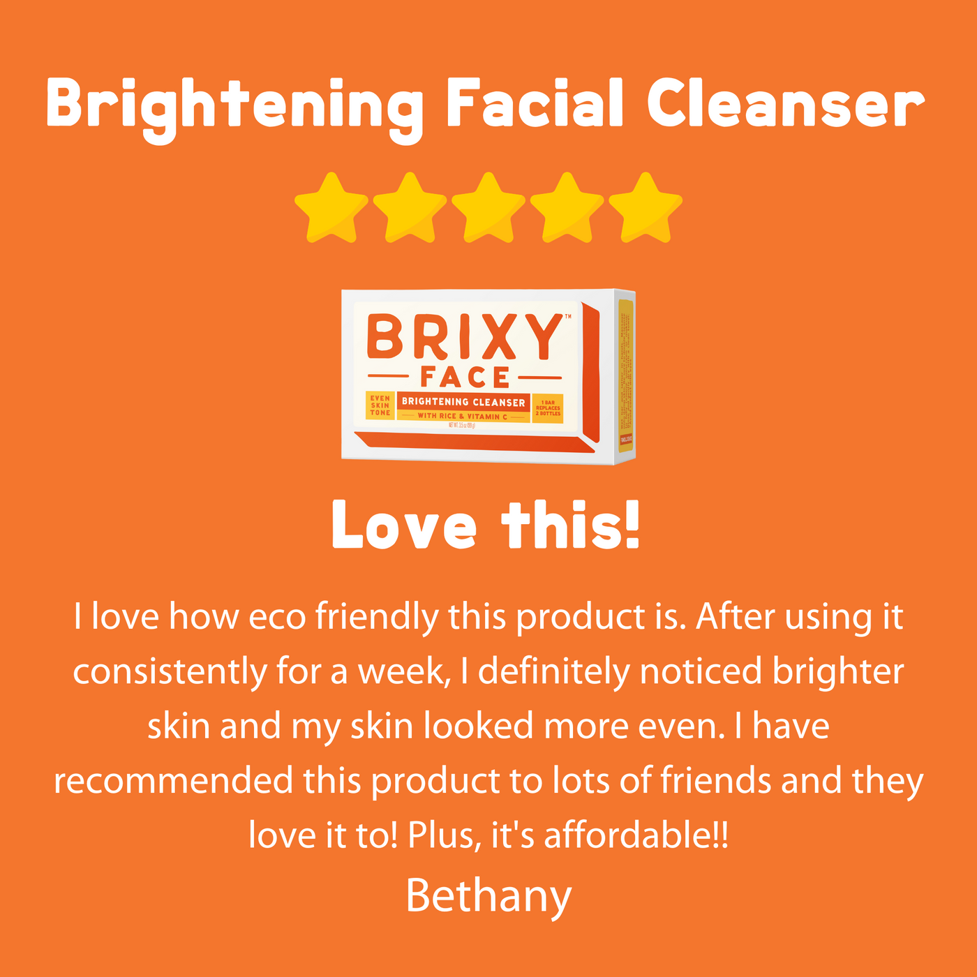 Brightening Facial Cleansing Bar - BRIXY