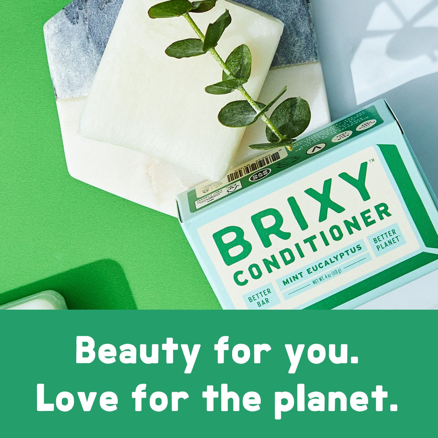 Hydrating Conditioner Bar - Mint Eucalyptus - BRIXY