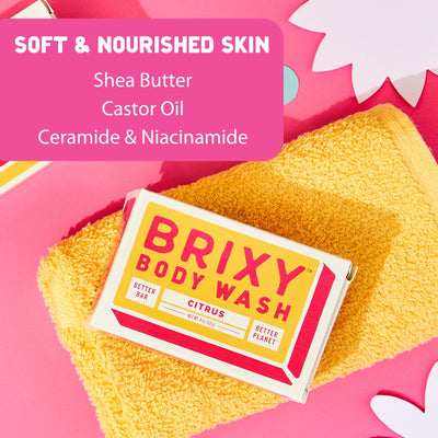 Moisturizing Body Wash Bar - Citrus - BRIXY